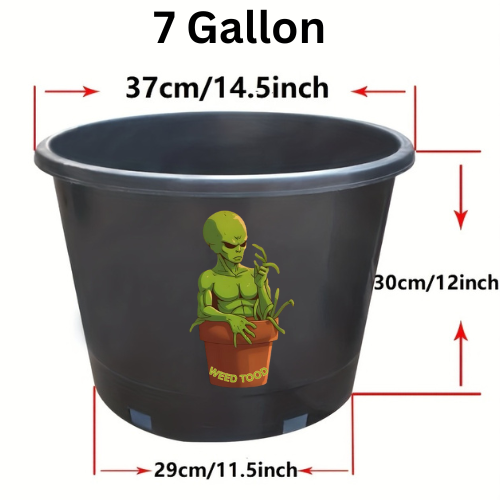 Premium Cannabis Grow Pots - Set of 10