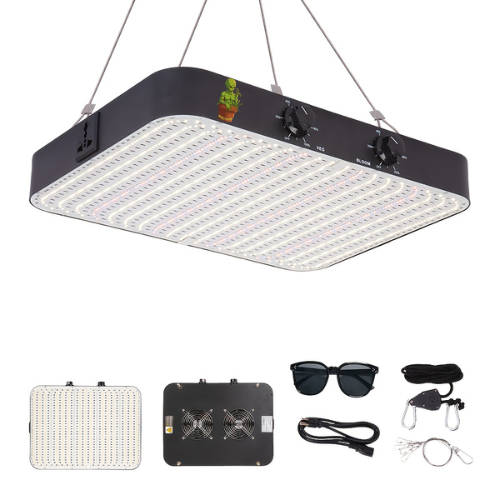 200W Dimmable LED Grow Light – Full Spectrum UV/IR for Cannabis Veg & Bloom