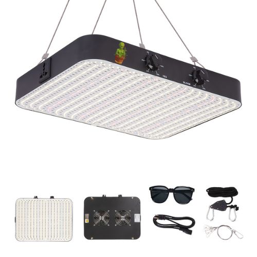 200W Dimmable LED Grow Light – Full Spectrum UV/IR for Cannabis Veg & Bloom