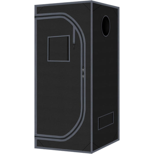 Black rectangular box with a circular opening on a white background