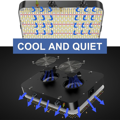 200W Dimmable LED Grow Light – Full Spectrum UV/IR for Cannabis Veg & Bloom